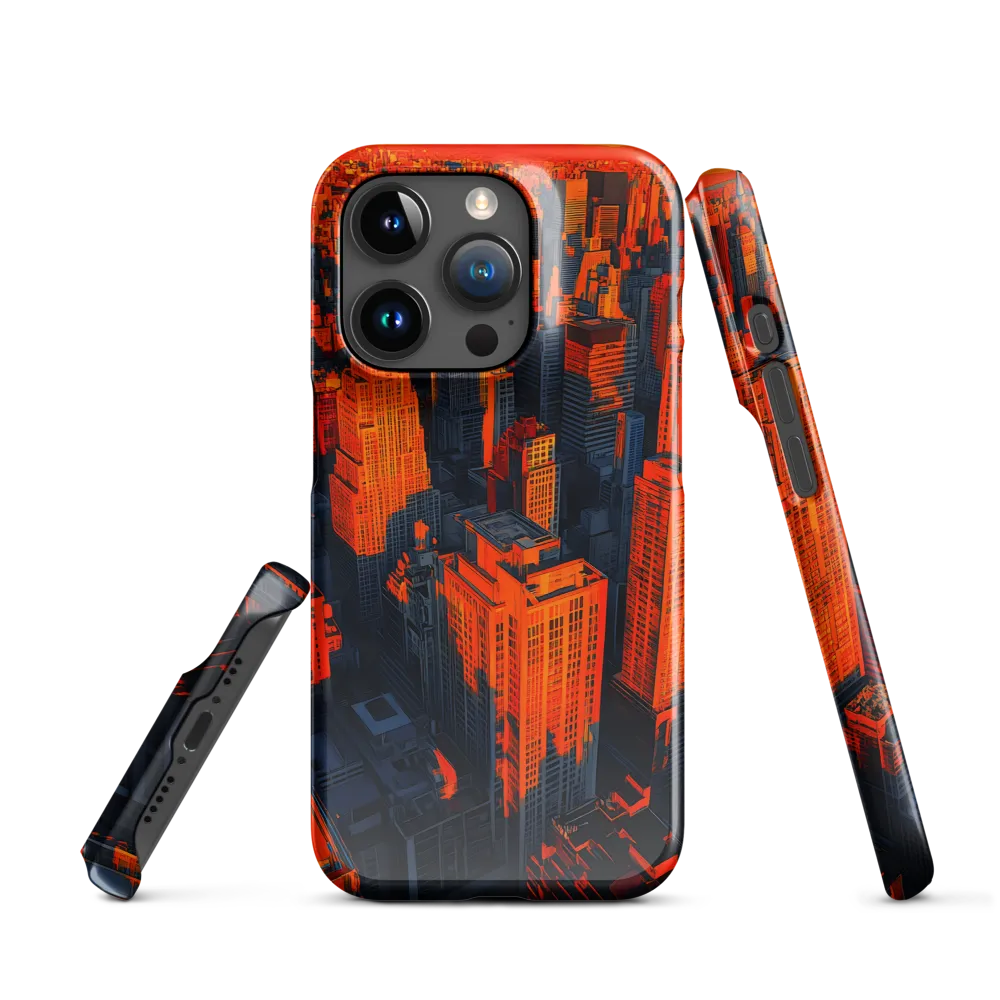 Urban Dawn: A Digital Ode to Skyscrapers | Phone Case |  15 Pro | Snap Case | Glossy