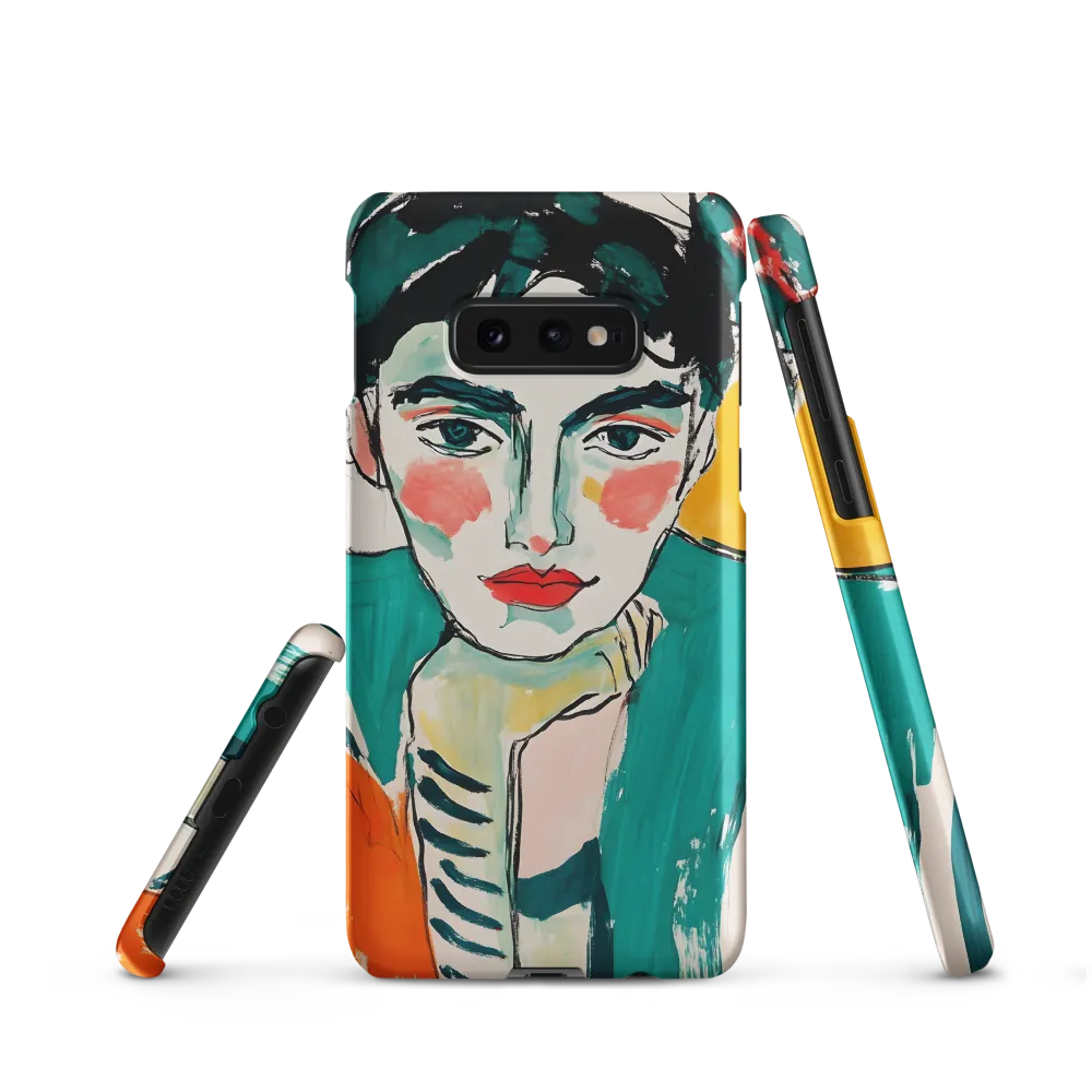 Contemplative Portrait in Bold Hues