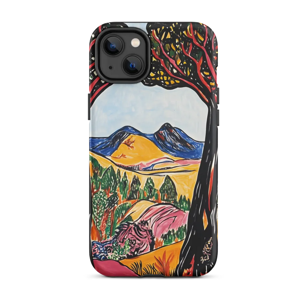 Vibrant Nature's Embrace | Phone Case |  14 Plus | Tough Case | Matte