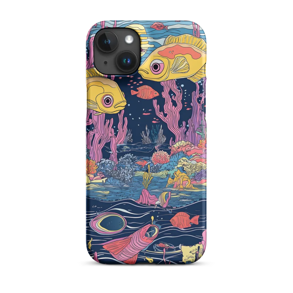 Underwater Dreamscape: A Playful Encounter | Phone Case |  15 Plus | Snap Case | Matte