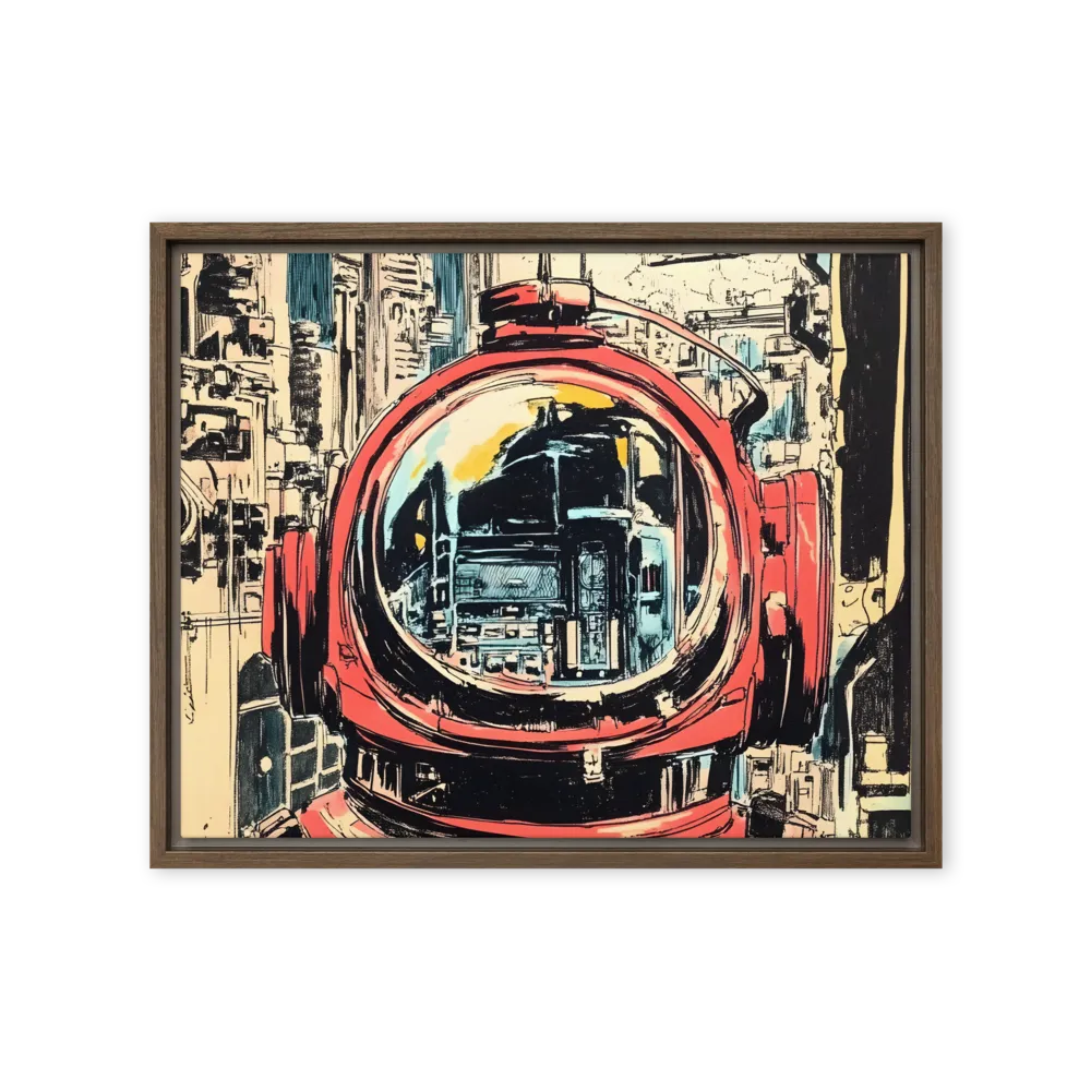 Reflections of Tomorrow | Canvas with Brown Frame | 16″×20″