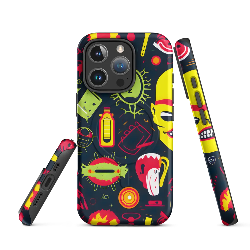 Neon Revelry: A Quirky Exploration of Modern Pop Art