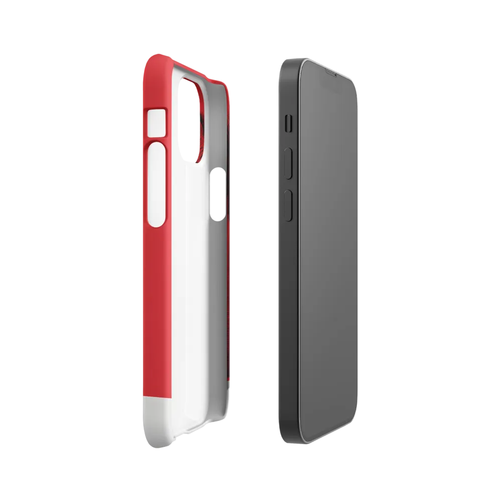 Contemplation in Red | Phone Case |  13 Mini | Snap Case | Matte