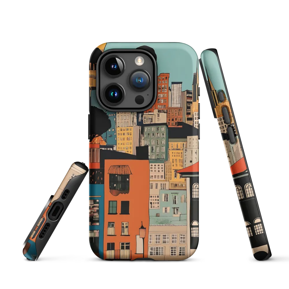 Urban Fusion: A Colorful Cityscape