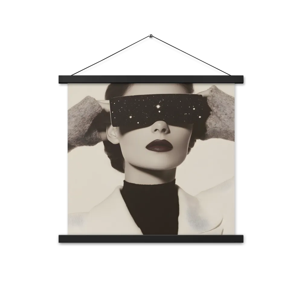 Celestial Elegance | Poster With Black Wood Hanger | 18″×18″
