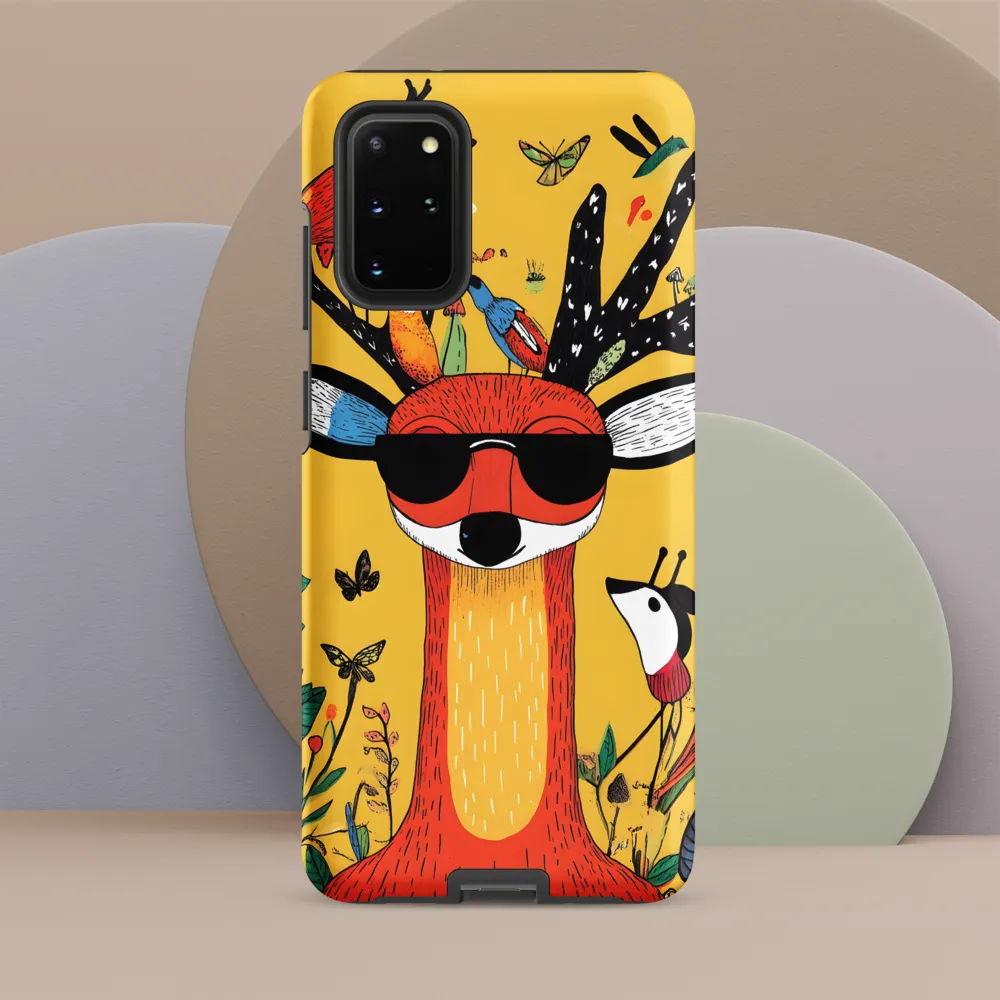 Playful Deer with Sunglasses