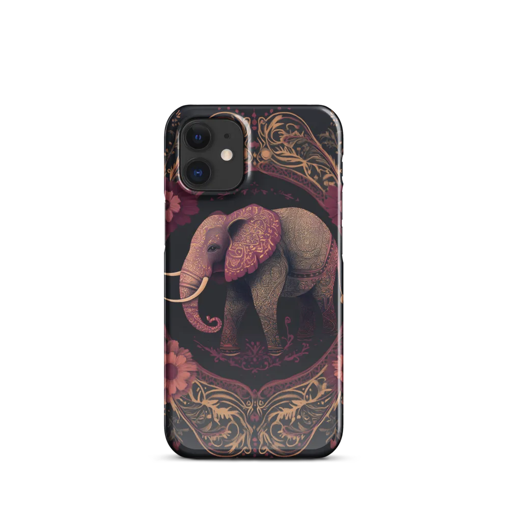 Regal Reverie: The Ornate Elephant | Phone Case |  12 Mini | Snap Case | Glossy