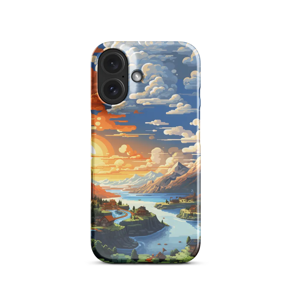 Tranquil Sunset Over Serene Landscape | Phone Case |  16 | Snap Case | Glossy