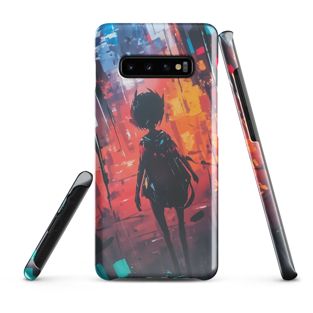 Silhouette in the Urban Abyss | Phone Case |  S10 Plus | Snap Case | Glossy