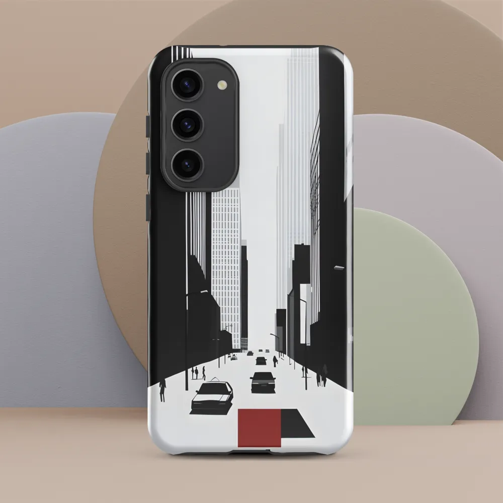 Urban Solitude: A Minimalistic Cityscape