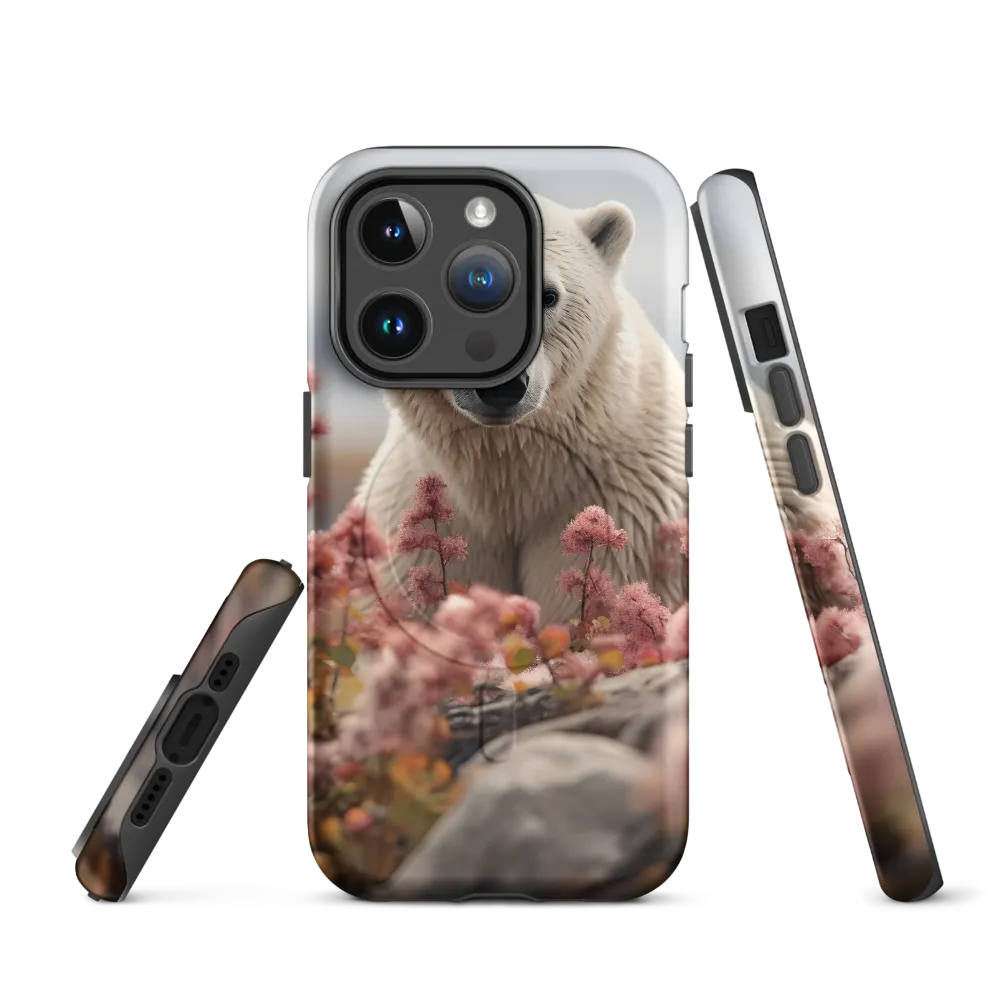 Curiosity Among Blooms: The Polar Bear