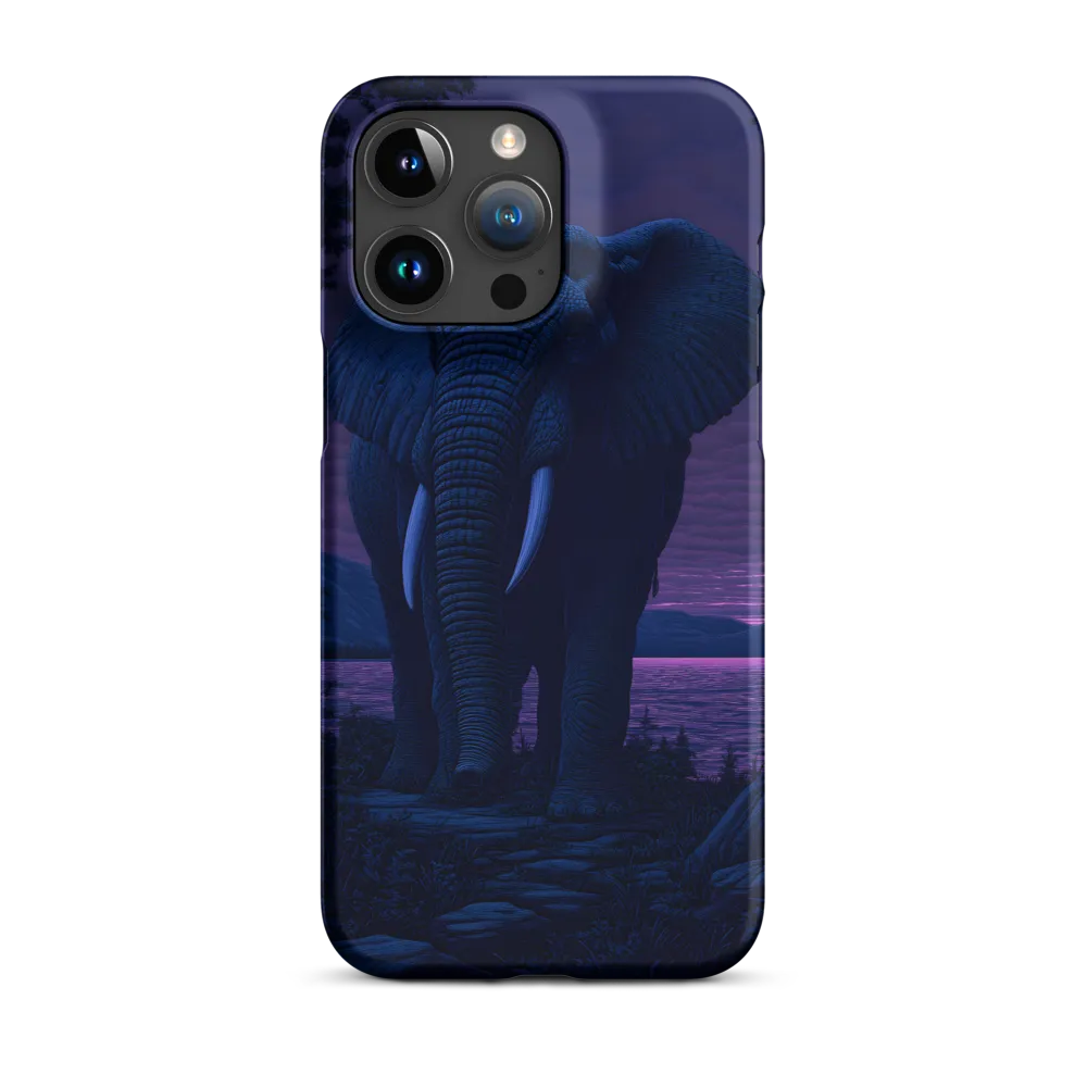 Engraved Elephant at Dusk