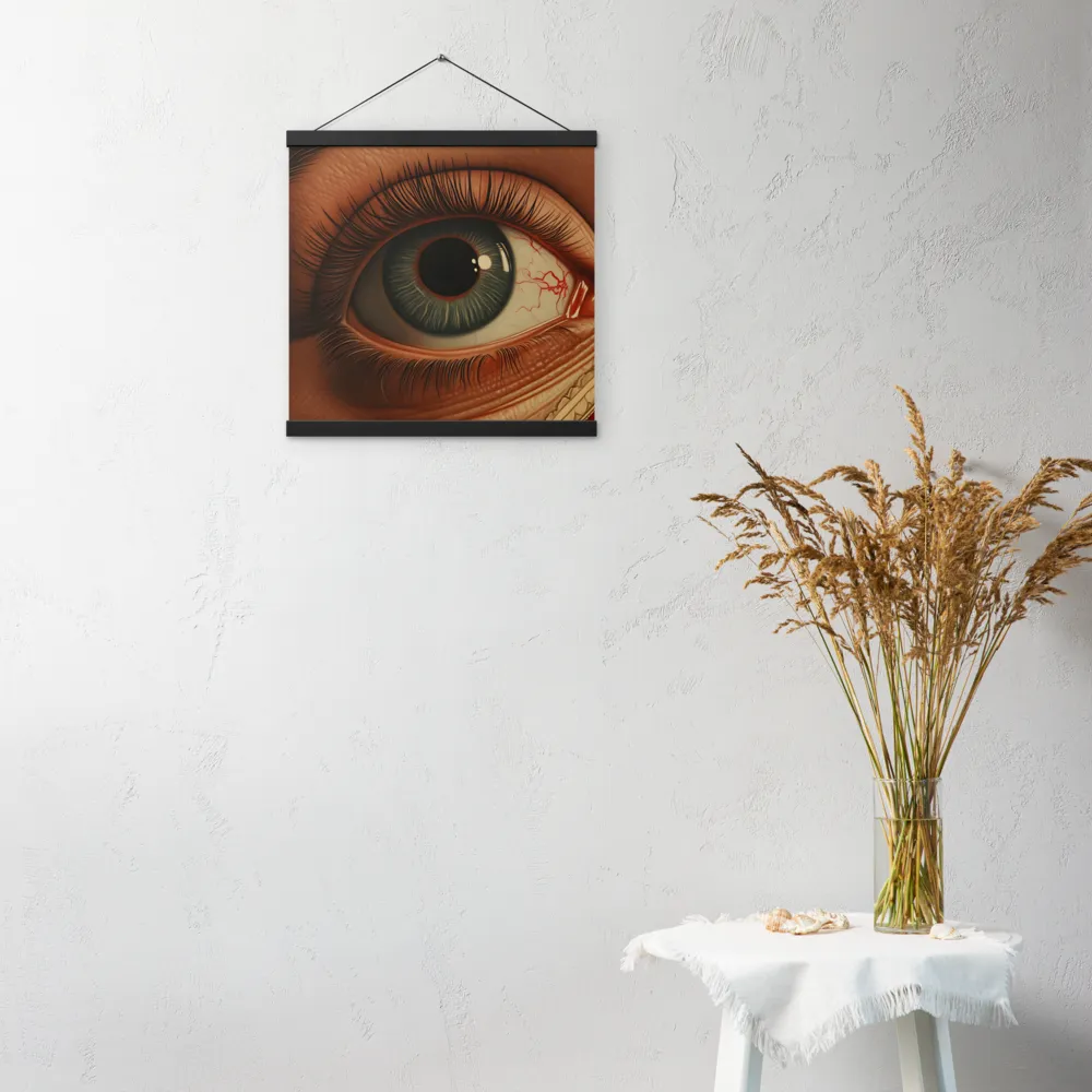 The Gaze of Anatomy | Poster With Black Wood Hanger | 16″×16″