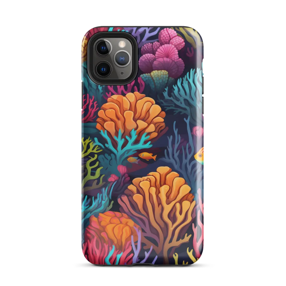 Underwater Harmony: A Coral Reef Wonderland | Phone Case |  11 Pro Max | Tough Case | Glossy