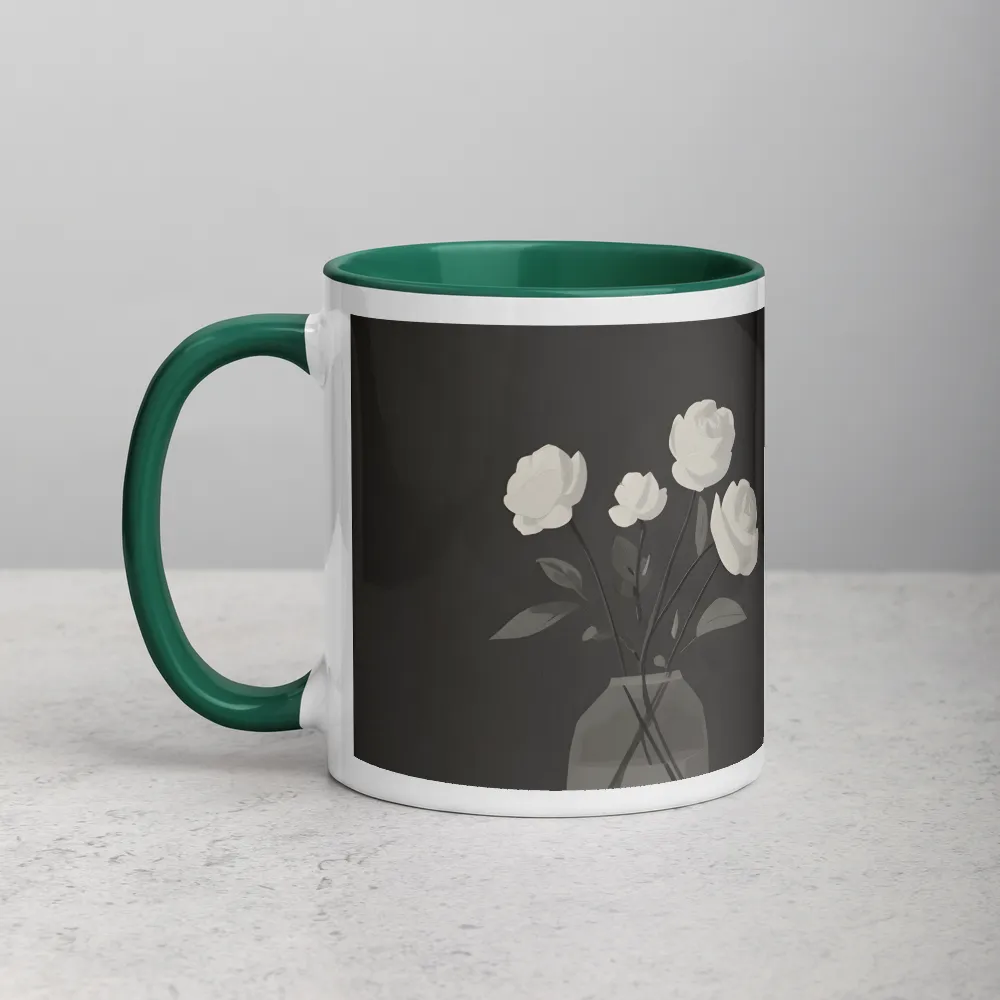 Monochrome Roses in Glass