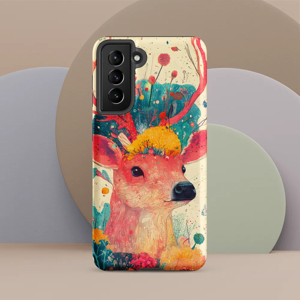 Whimsical Harmony: A Deer in Bloom