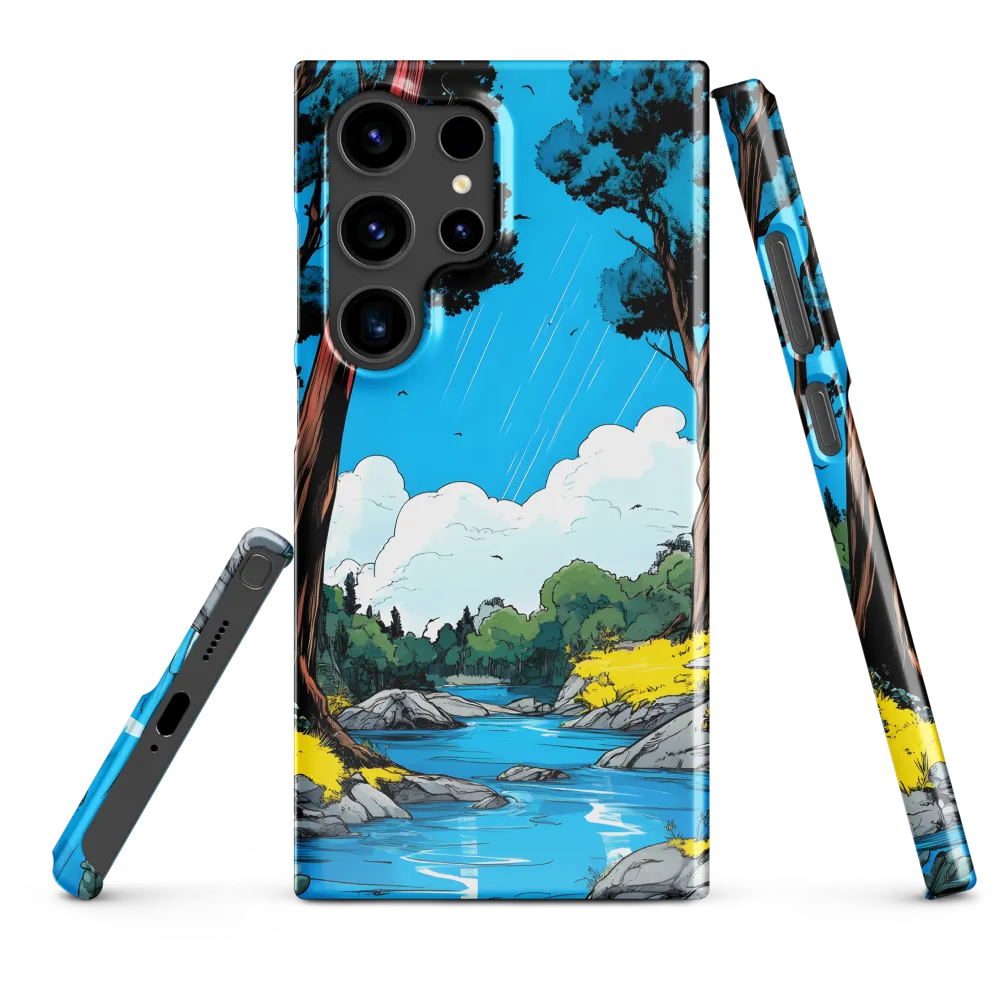 Tranquil River in a Comic Landscape