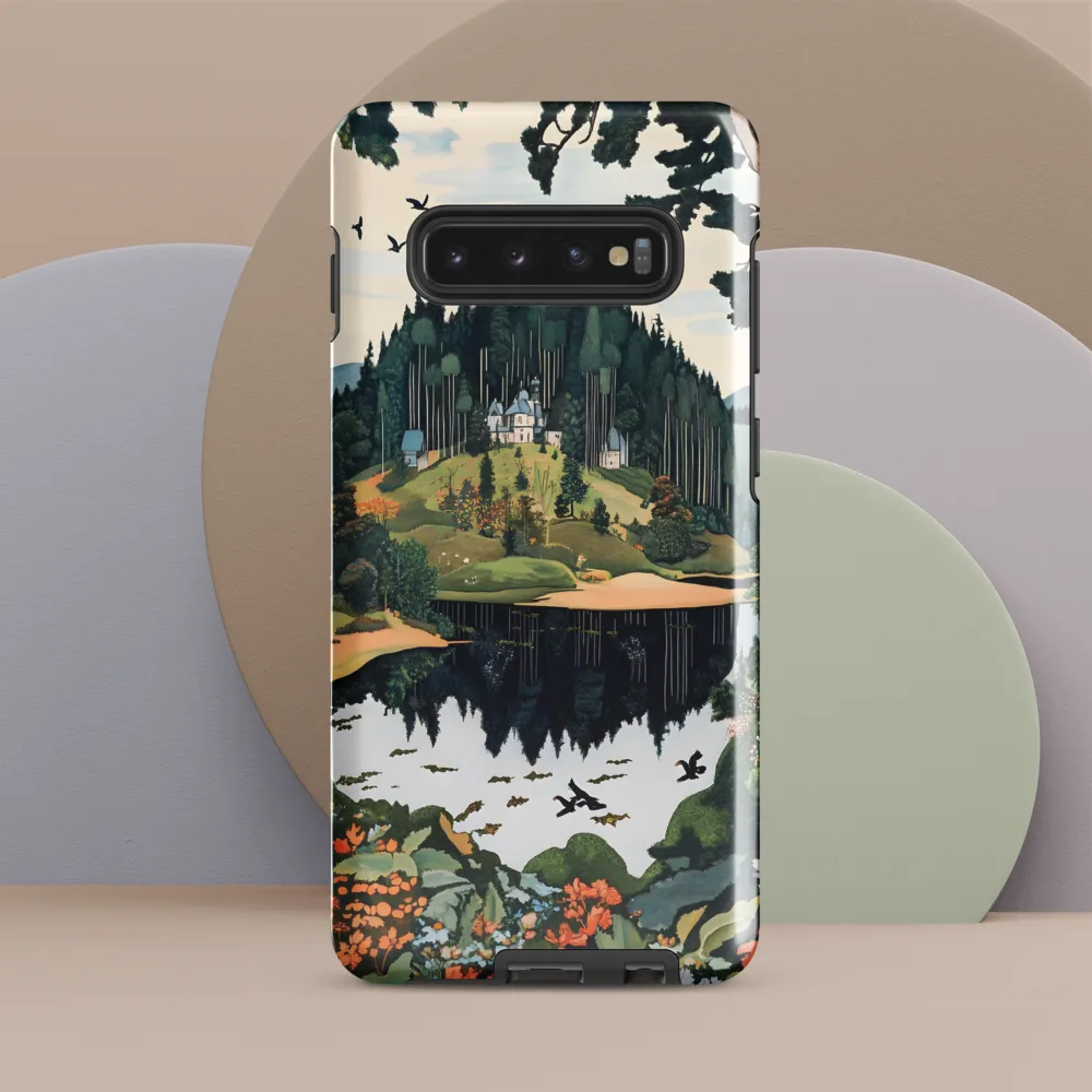 Tranquil Reflections: A Serene Landscape | Phone Case |  S10 Plus | Tough Case | Glossy