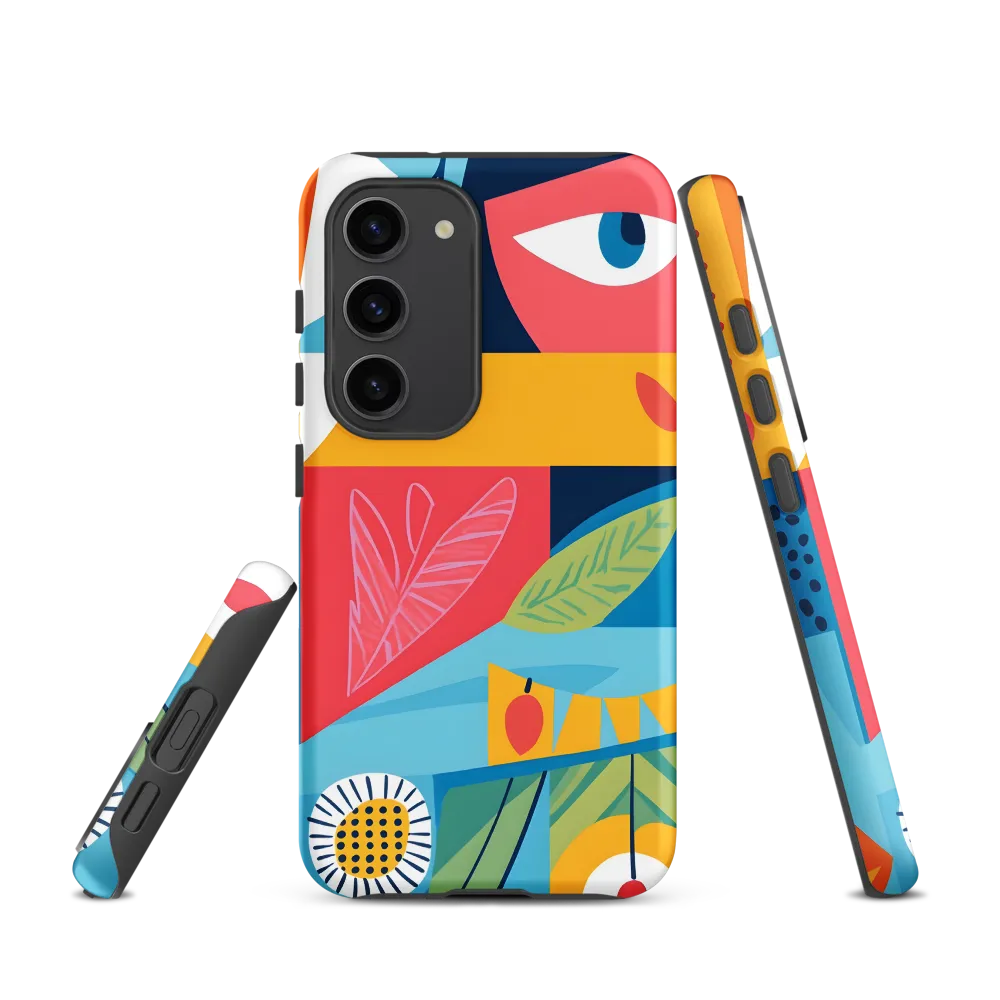 Vibrant Geometric Visage