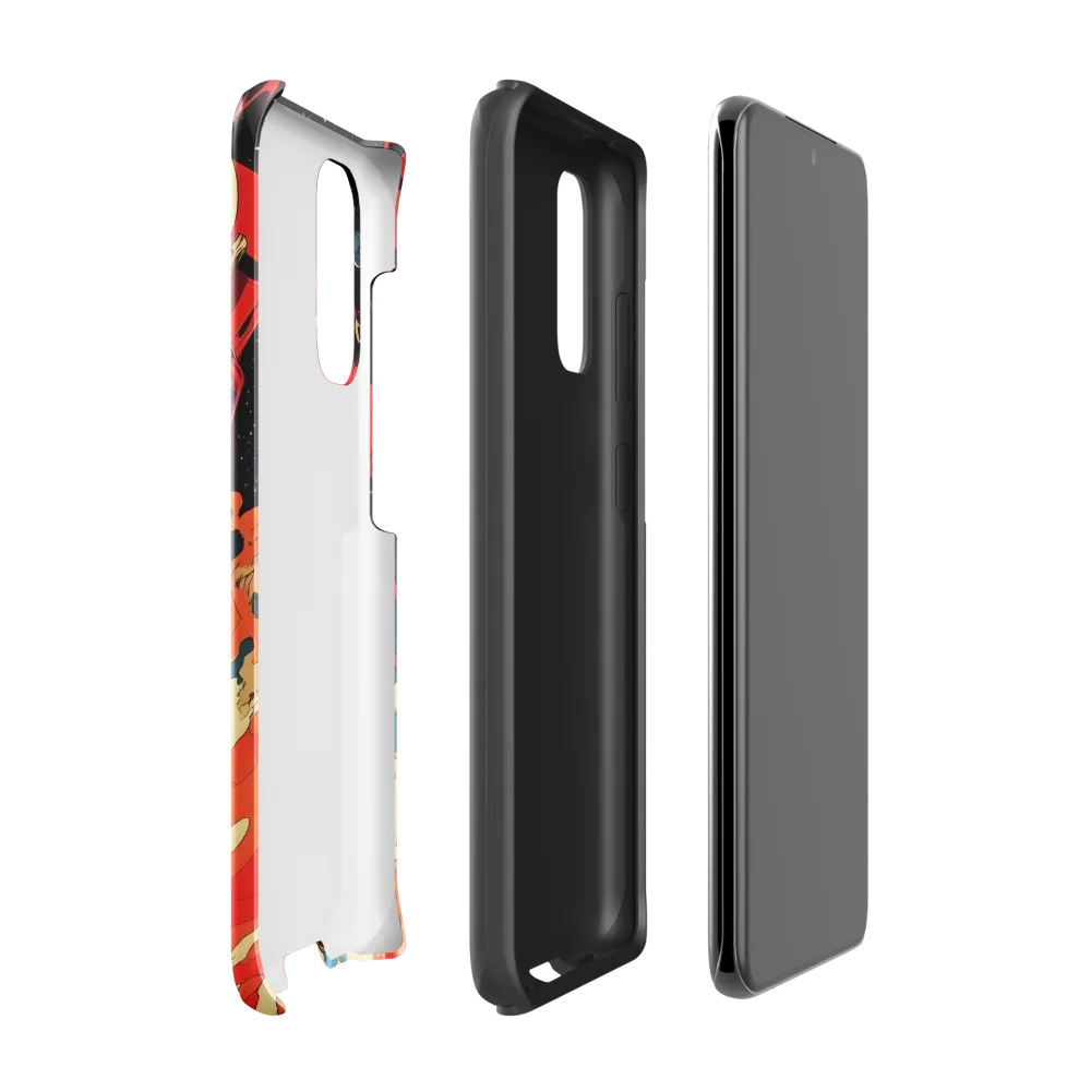 Cosmic Descent of the Astronaut | Phone Case |  S20 | Tough Case | Glossy