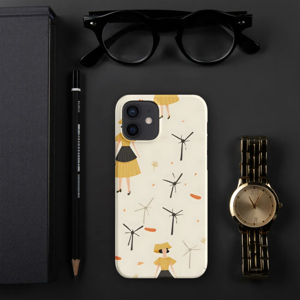 Whimsical Patterns of Nature and Femininity | Phone Case |  12 | Snap Case | Matte