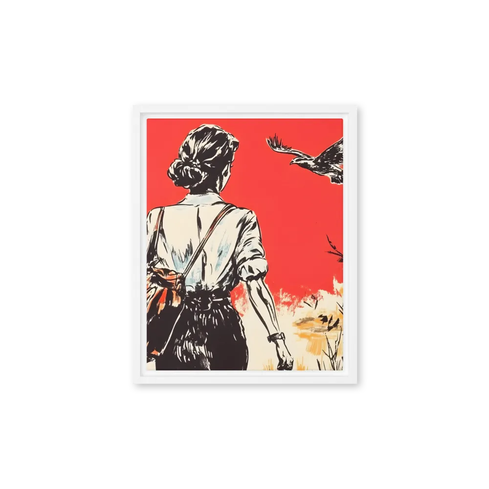 Journey Beyond the Horizon | Canvas with White Frame | 11″×14″