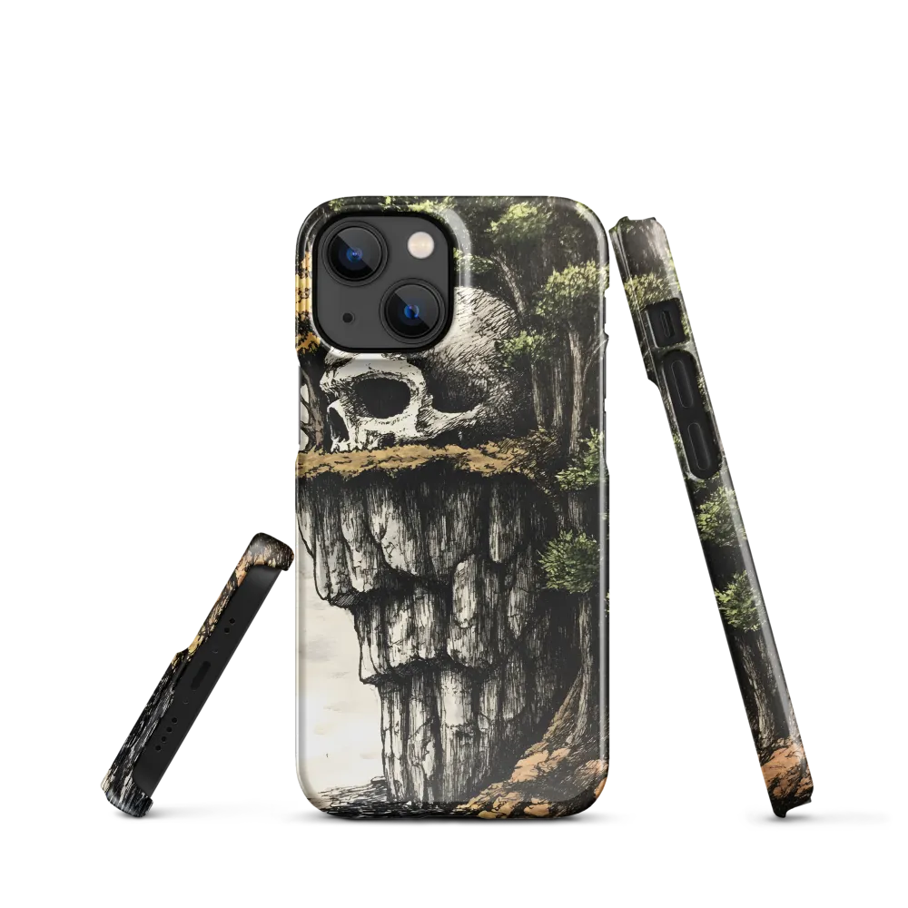 The Whispering Skull: A Surreal Encounter with Nature | Phone Case |  13 Mini | Snap Case | Glossy