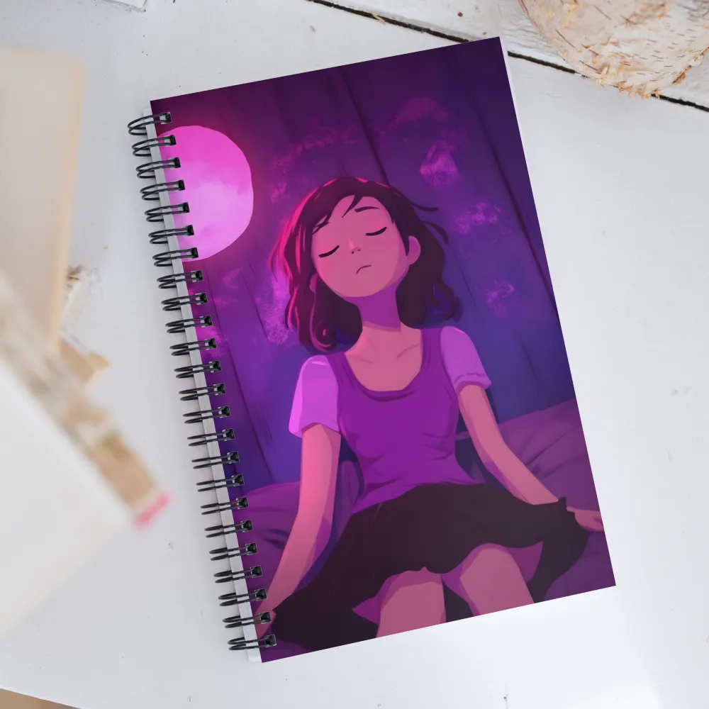 Moonlit Serenity | Spiral Notebook