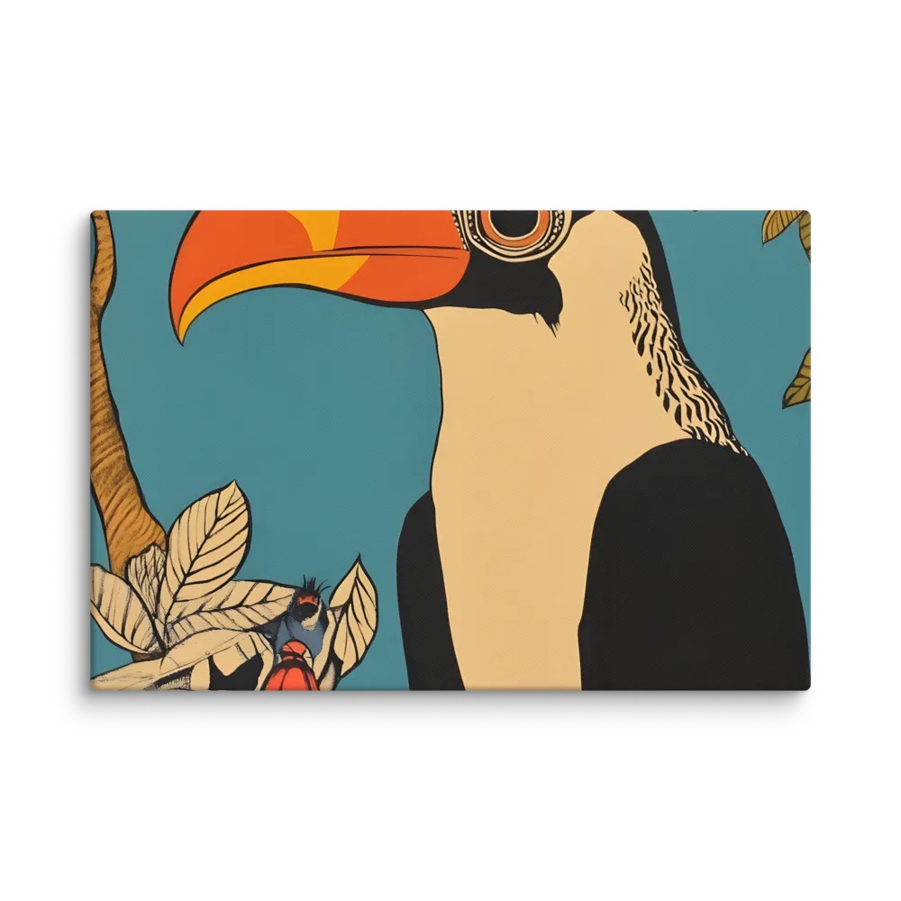 Tropical Majesty: The Toucan at Rest | Canvas | 20″×30″