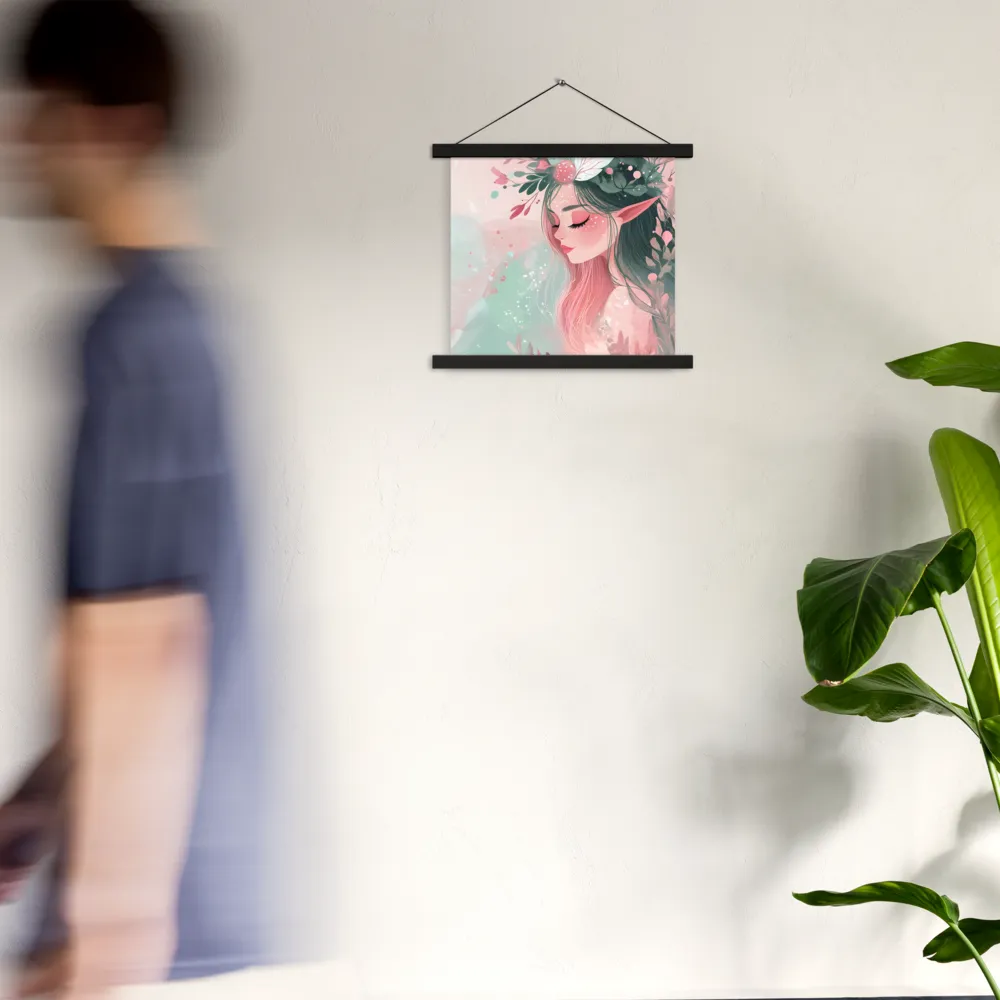 Whispers of Nature | Poster With Black Wood Hanger | 14″×14″
