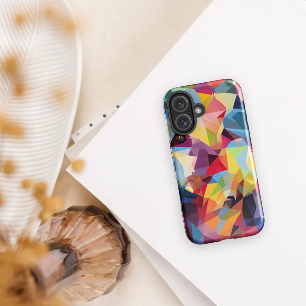 Playful Geometry: The Bear's Face | Phone Case |  16 | Tough Case | Glossy