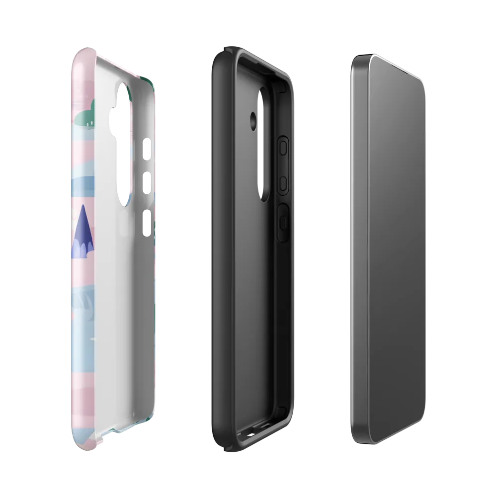 Whimsical Reflections: A Journey Through Landscapes | Phone Case |  S24 | Tough Case | Glossy