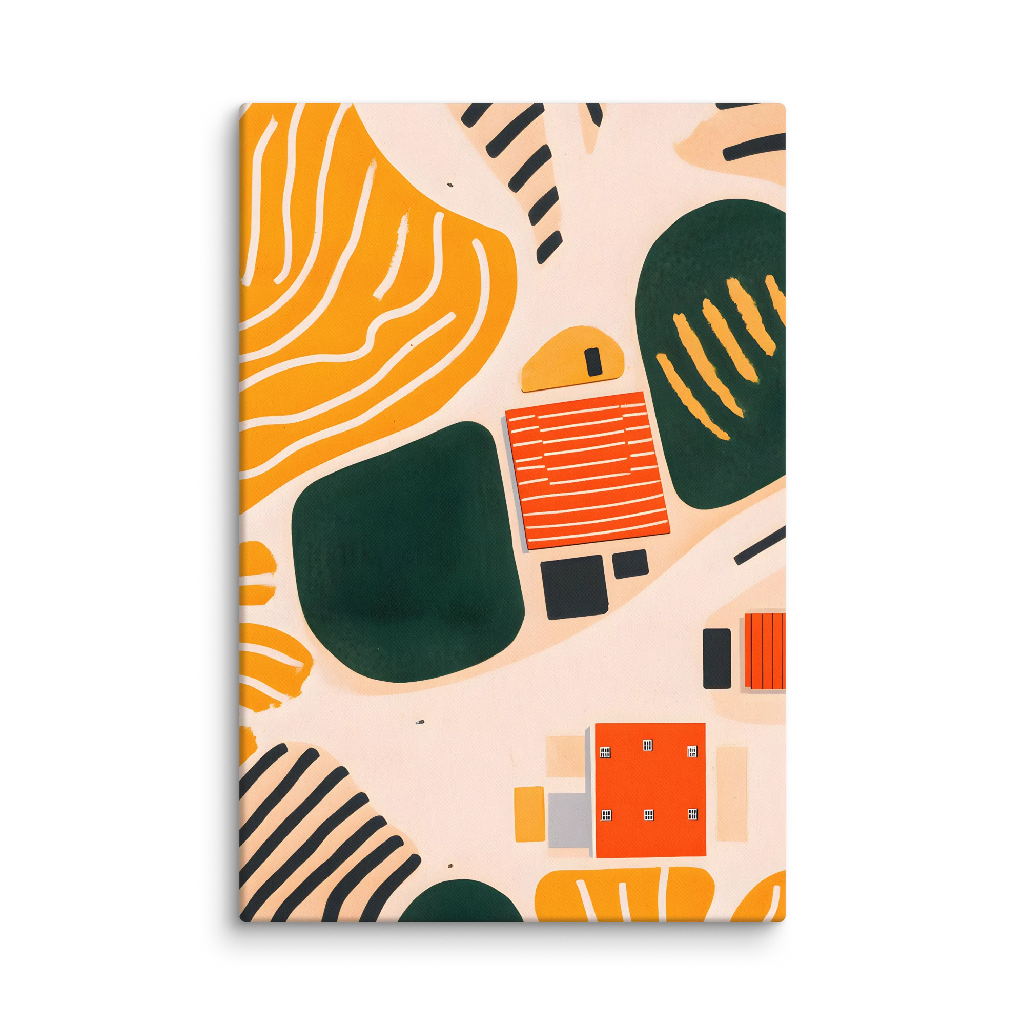 Overhead Village Landscape 
 Canvas | 16″x 24″