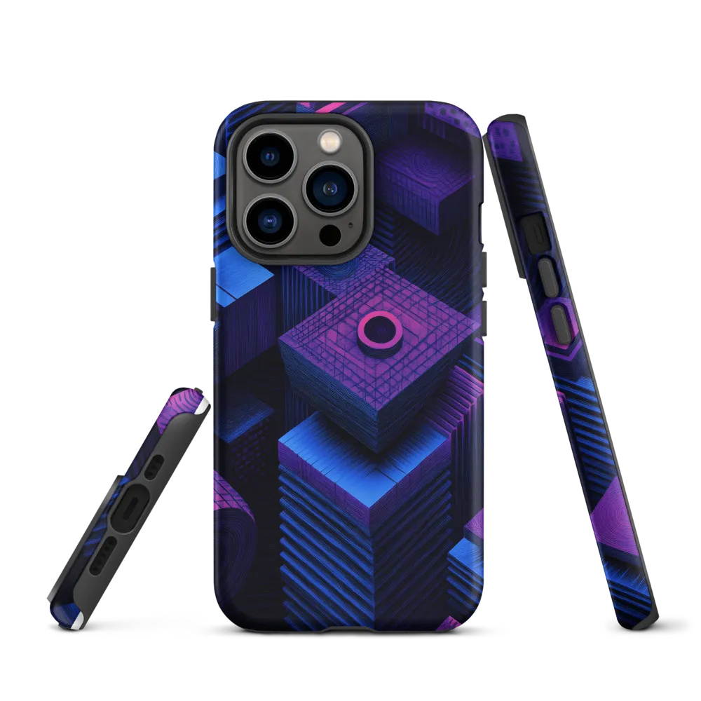 Geometric Dreams in Blue and Purple