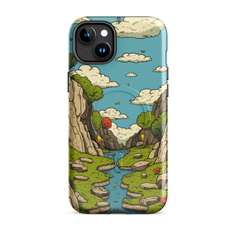 Whimsical Serenity: A Canyon Landscape