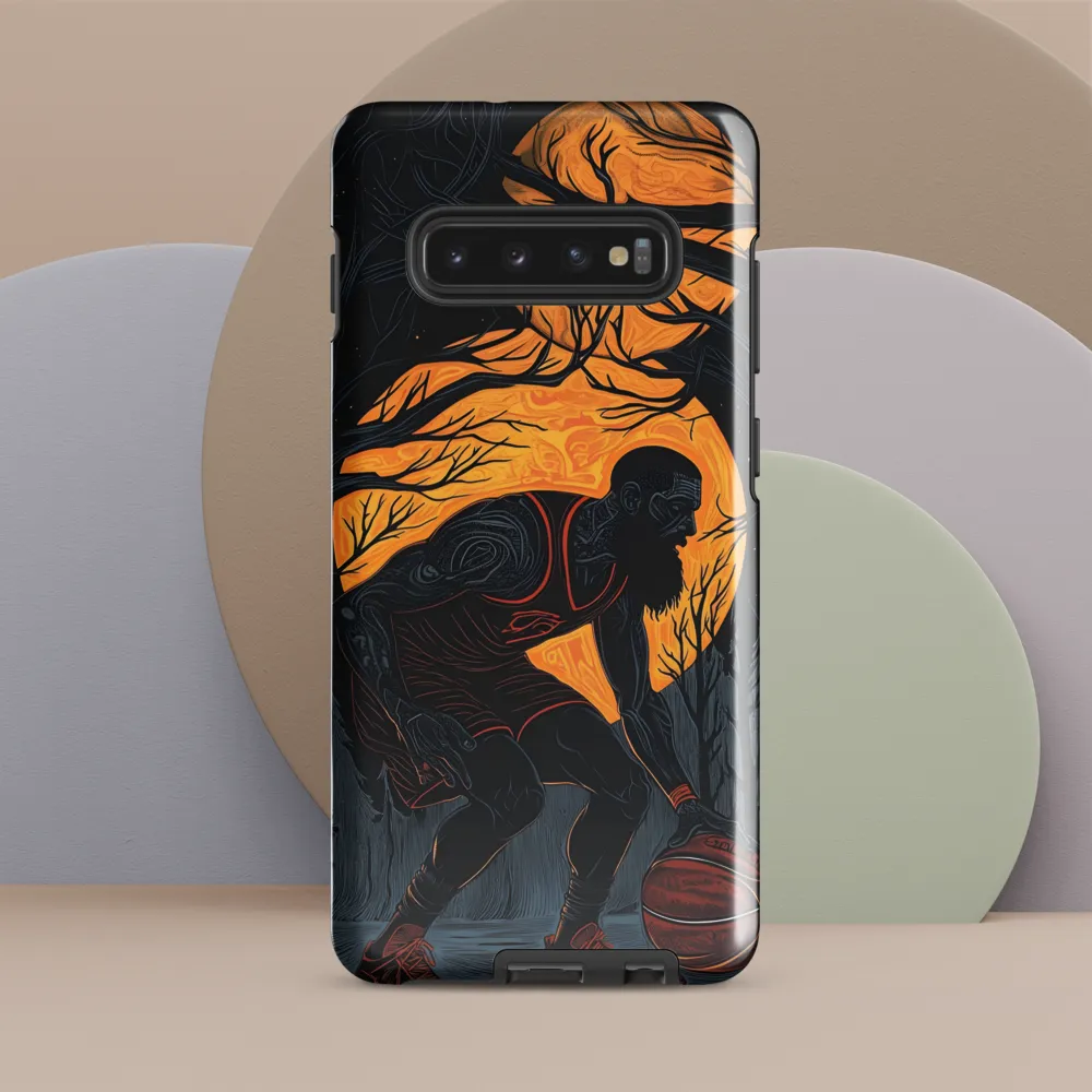 Under the Moonlight: A Basketball Player's Dance | Phone Case |  S10 Plus | Tough Case | Glossy