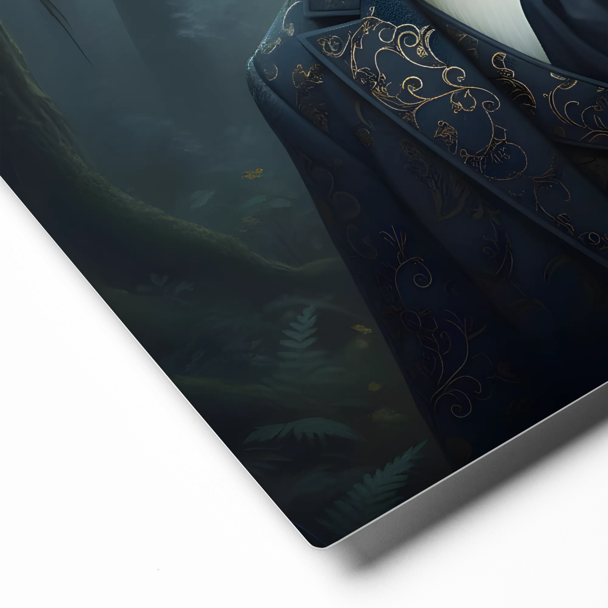 Regal Penguin 
 Metal Print | 12″x 12″