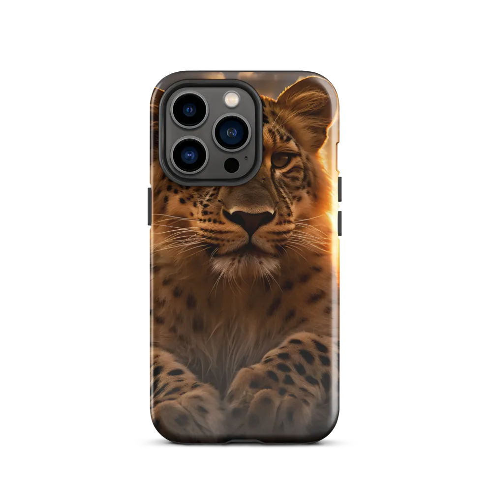 Regal Presence: The Leopard at Sunset