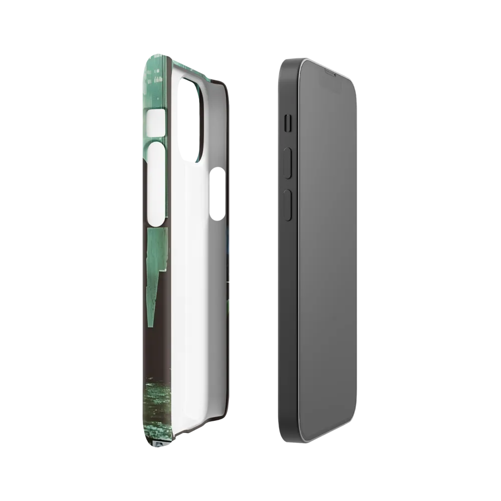 Silent Contemplation in a Futuristic Dystopia | Phone Case |  13 Mini | Snap Case | Glossy
