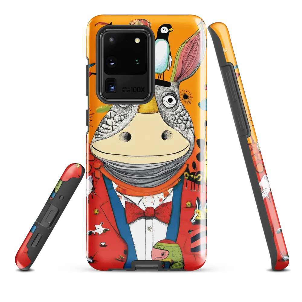 Whimsical Rhinoceros: A Playful Encounter