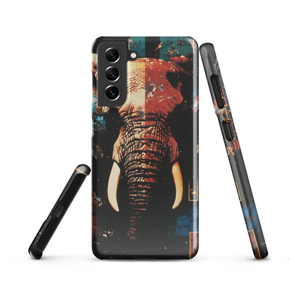 Majestic Mosaic: The Elephant | Phone Case |  S21 | Snap Case | Glossy