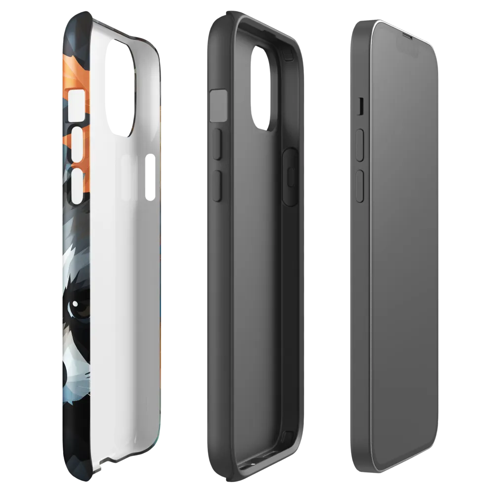 Whispers of Autumn: The Raccoon's Gaze | Phone Case |  14 Plus | Tough Case | Glossy
