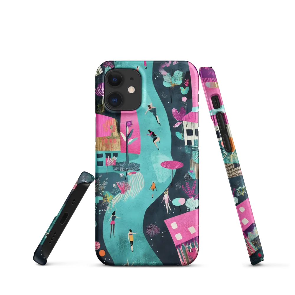 Whimsical Journey Through a Vibrant Landscape | Phone Case |  12 Mini | Snap Case | Matte