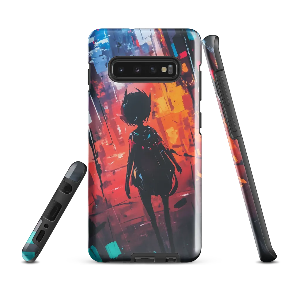 Silhouette in the Urban Abyss | Phone Case |  S10 Plus | Tough Case | Glossy