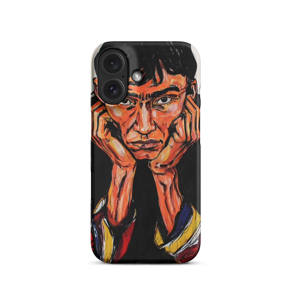 Contemplative Intensity: An Expressionist Portrait
