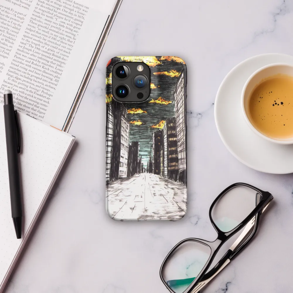 Eclipsed Cityscape | Phone Case |  15 Pro Max | Snap Case | Matte