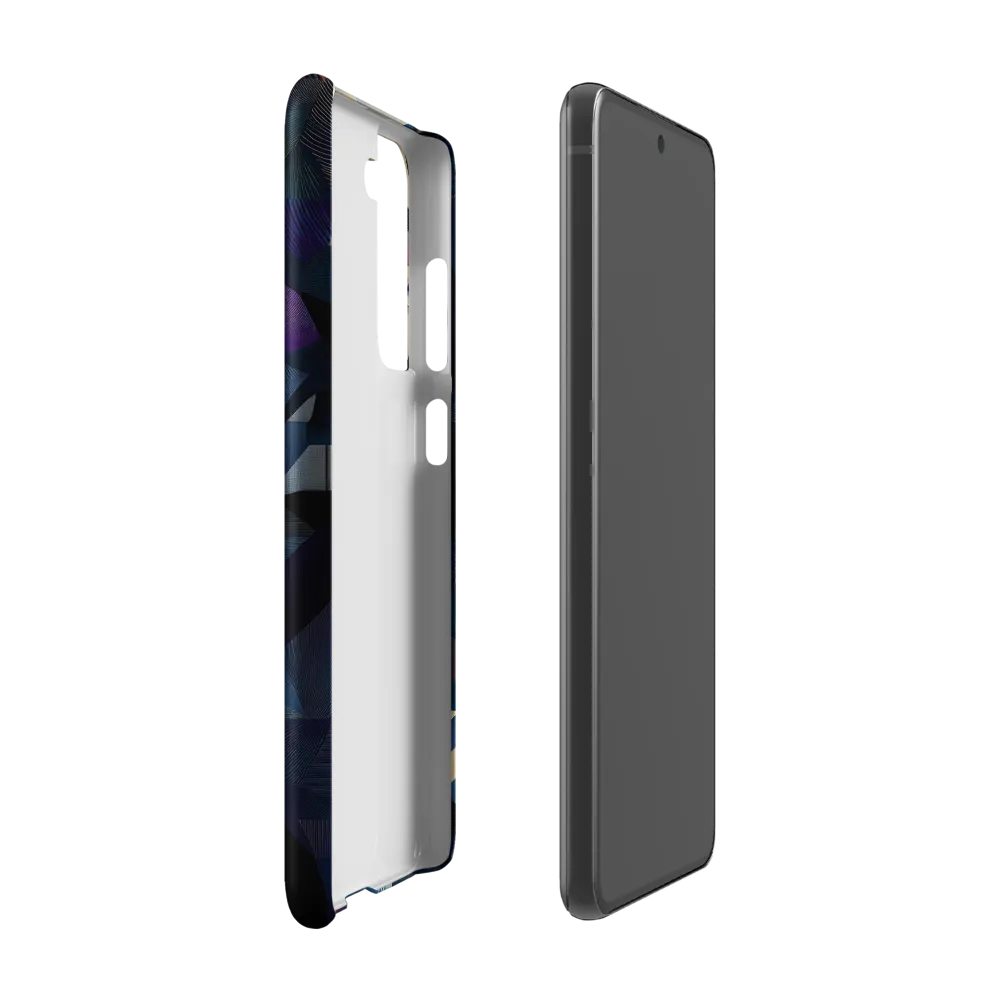 Fragmented Mystery: A Modern Portrait | Phone Case |  S21 FE | Snap Case | Matte