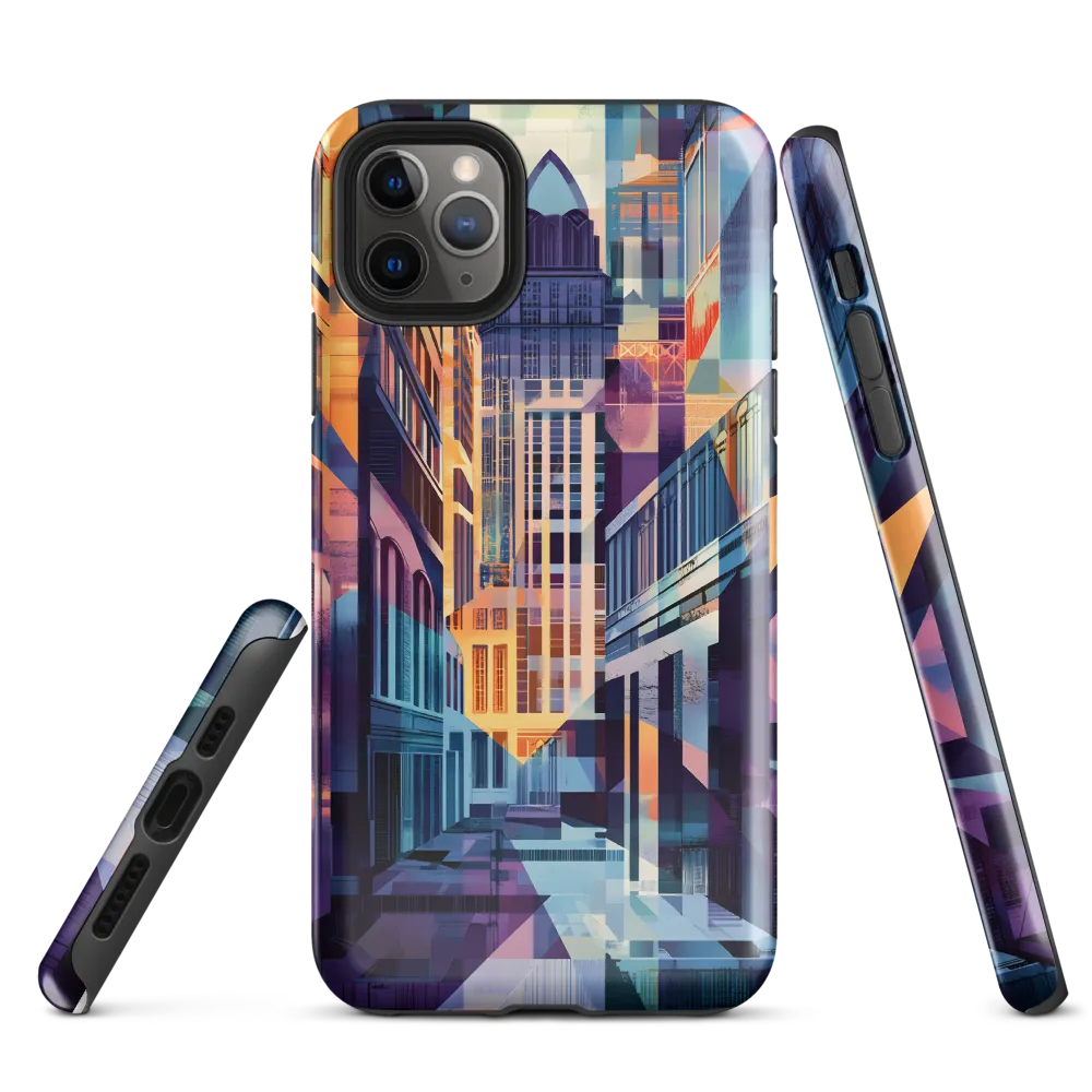 Urban Symphony: A Digital Cityscape | Phone Case |  11 Pro Max | Tough Case | Glossy