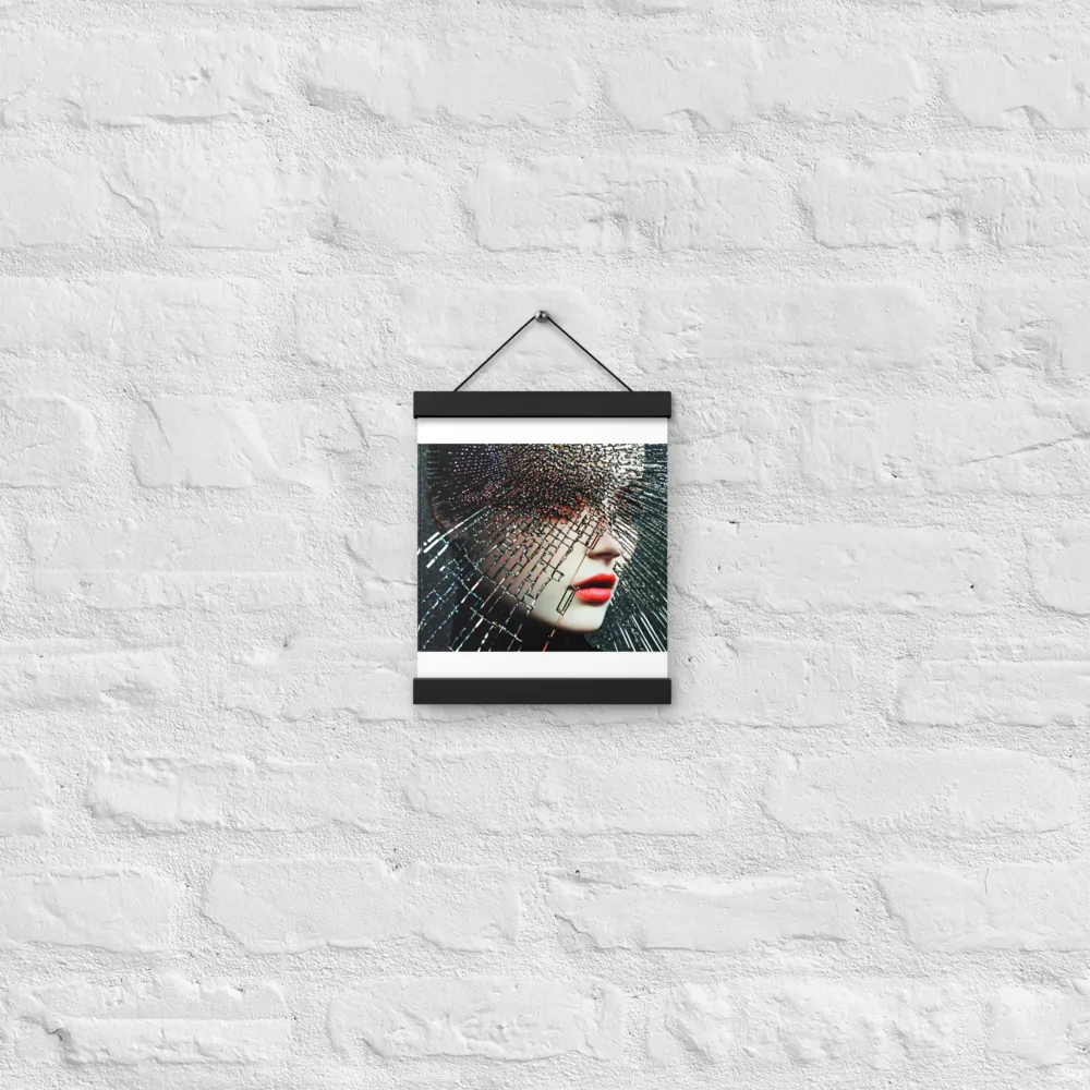 Fractured Identity | Poster With Black Wood Hanger | 8″×10″