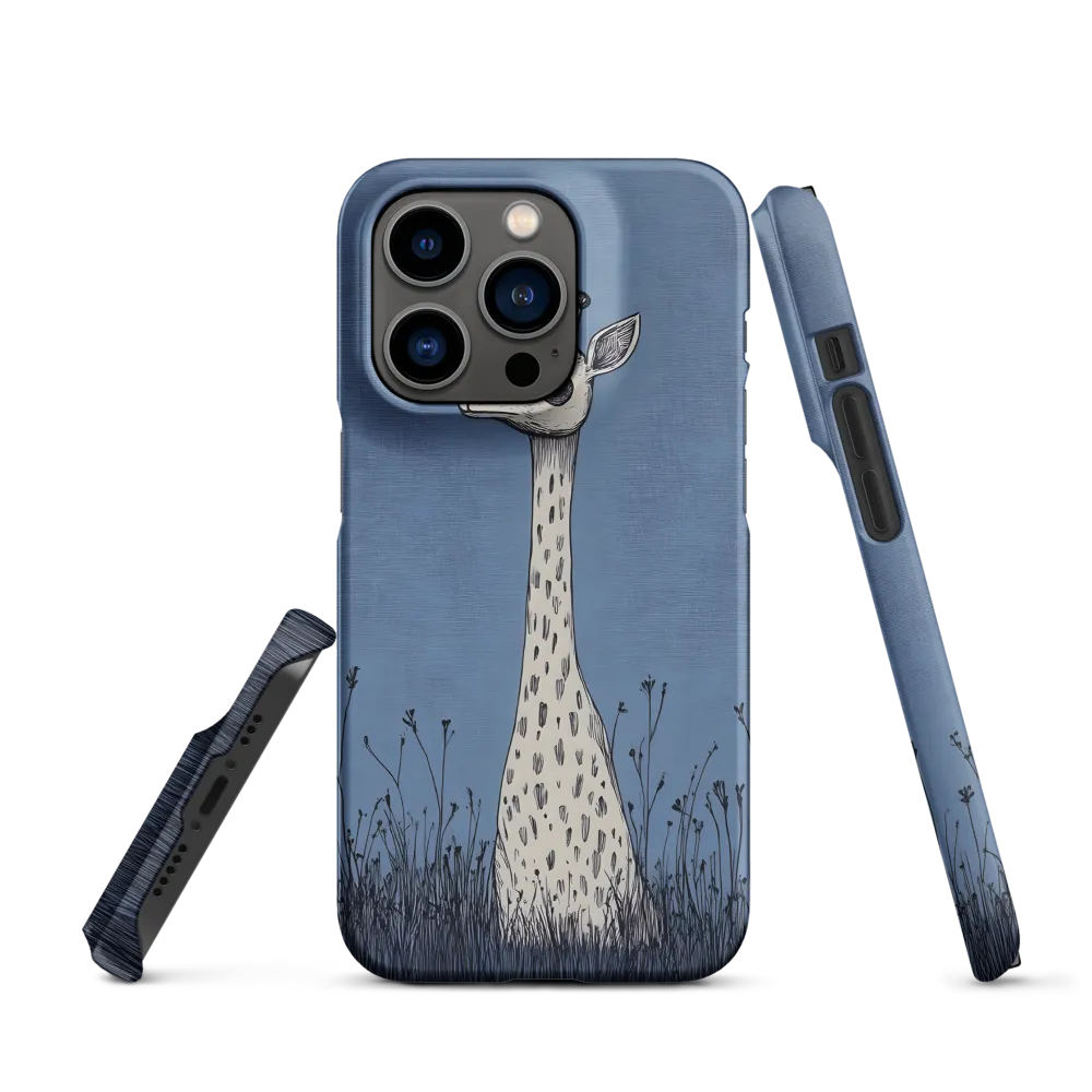 Whimsical Giraffe in Blue